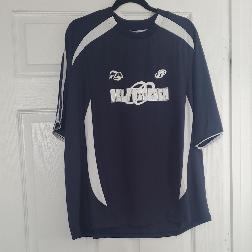 Aelfric Eden Navy and White Short Sleeve Tee